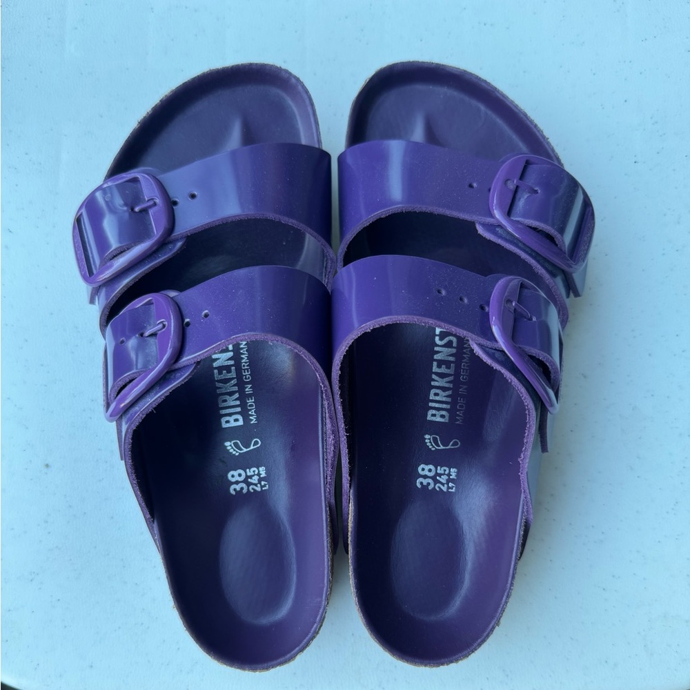 Birkenstock Big Buckle Purple Sandals